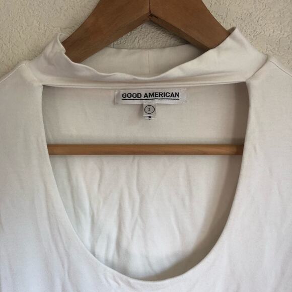 Good American white long sleeve tee shirt - Picture 4 of 8